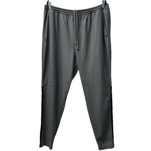 Under Armour Track Pants Mens XXL Gray Fitted Drawstring Pocket Zip Ankle Gym